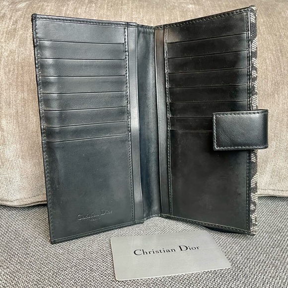 Christian Dior Oblique Vintage Saddle Wallet in Black - Excellent Condition! - Picture 9 of 16